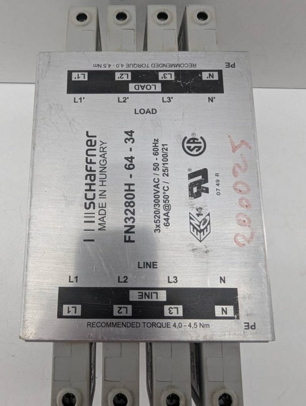 FILTRO DE LÍNEA SCHAFFNER FN3256H-64-34 - Imagen 6